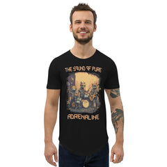 Pure Adrenaline Men's Curved Hem T-Shirt - Beyond T-shirts