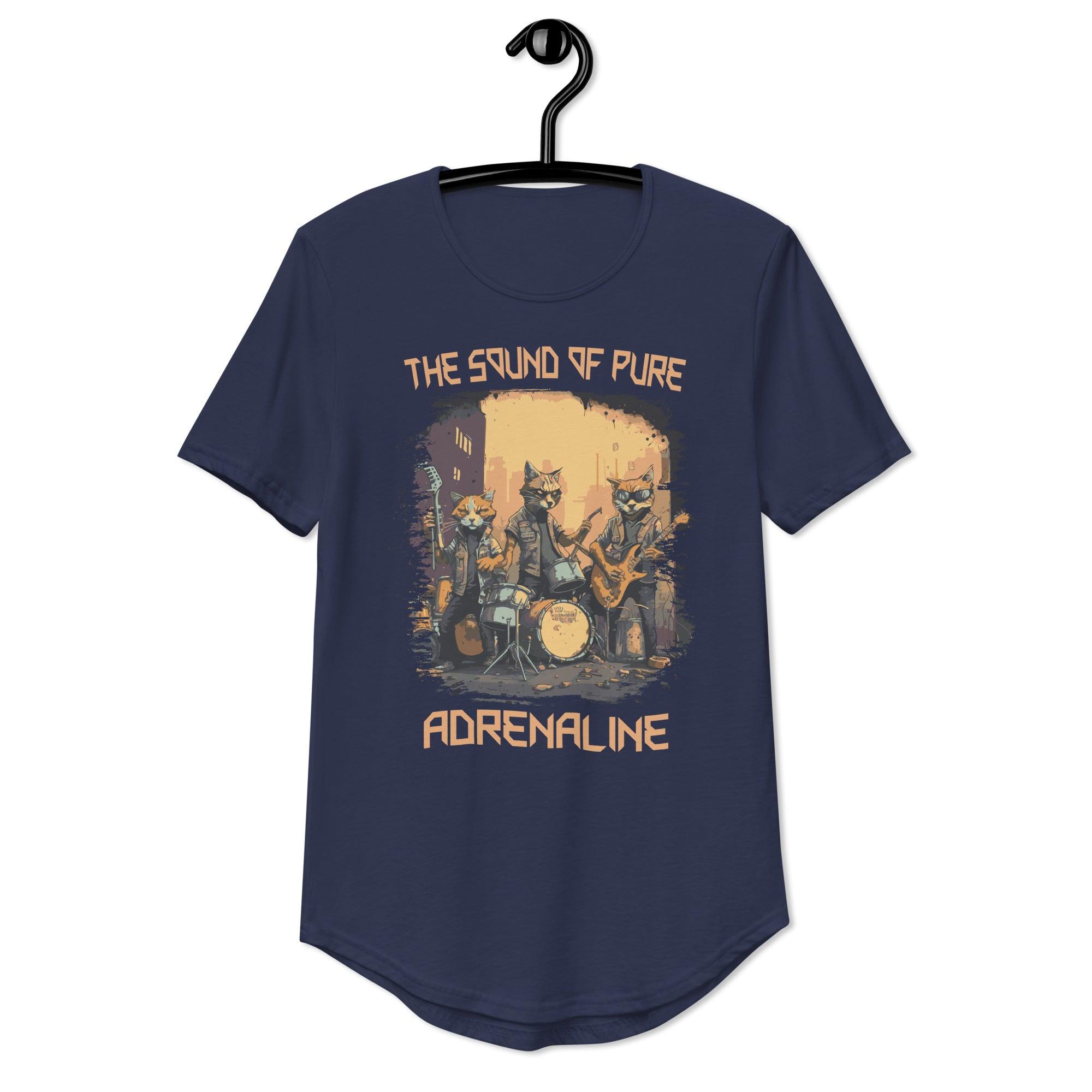Pure Adrenaline Men's Curved Hem T-Shirt - Beyond T-shirts