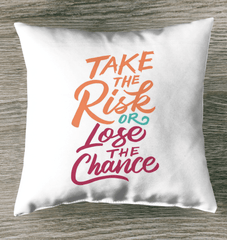 Risk Or Chance Indoor Pillow - Beyond T-shirts