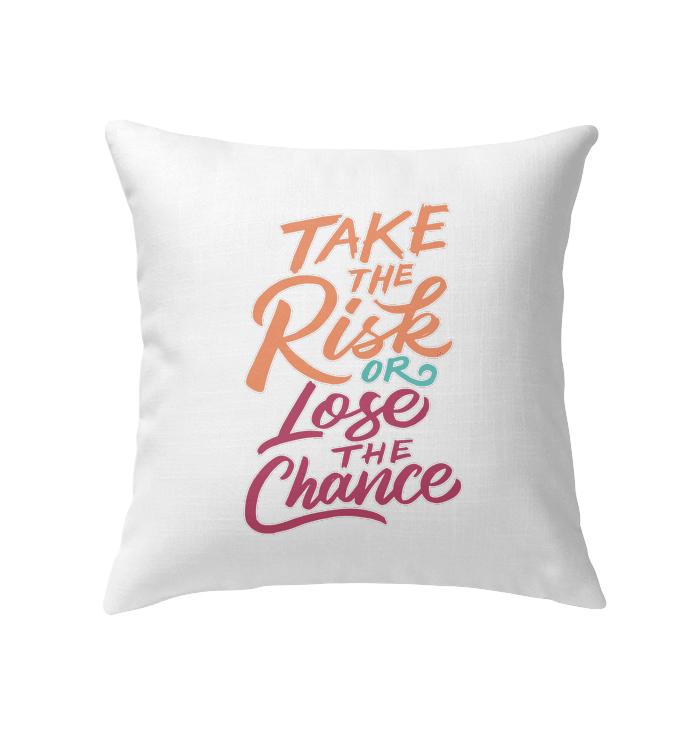 Risk Or Chance Indoor Pillow - Beyond T-shirts