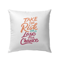 Risk Or Chance Outdoor Pillow - Beyond T-shirts