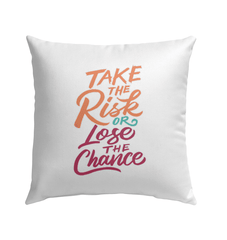 Risk Or Chance Outdoor Pillow - Beyond T-shirts