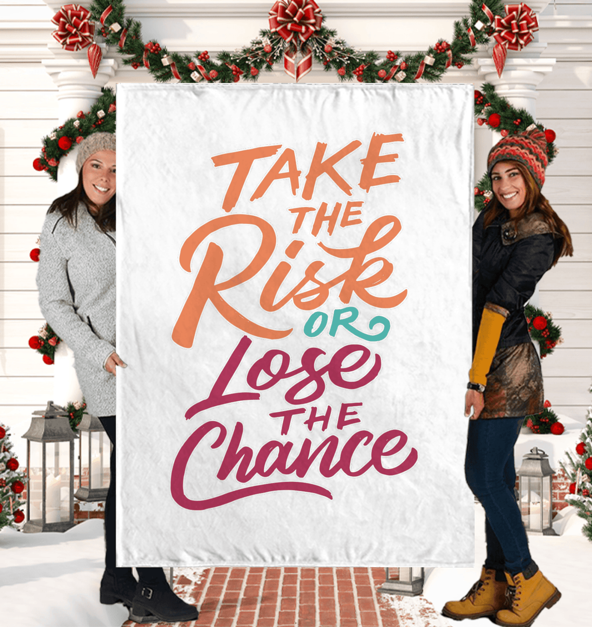 Risk Or Chance Sherpa Blanket - Beyond T-shirts