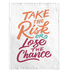 Risk Or Chance Sherpa Blanket - Beyond T-shirts