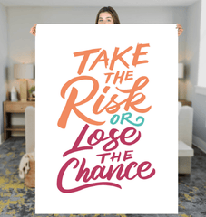 Risk Or Chance Sherpa Blanket - Beyond T-shirts