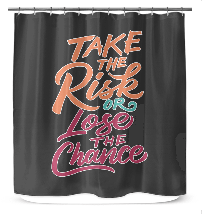 Risk Or Chance Shower Curtain - Beyond T-shirts