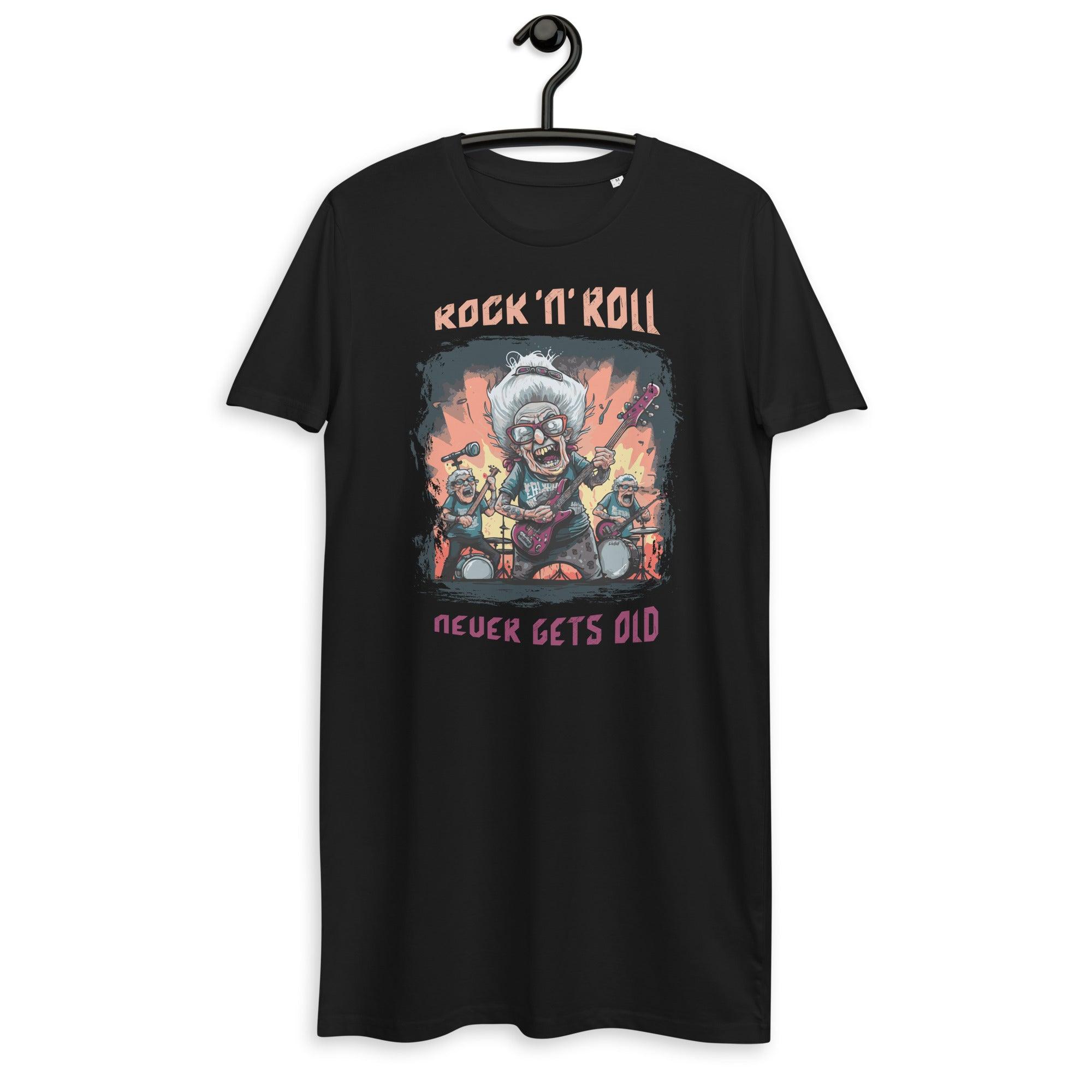 Rock N Roll Organic cotton t-shirt dress - Beyond T-shirts