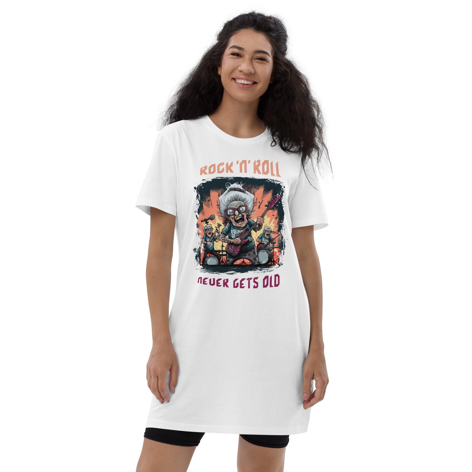 Rock N Roll Organic cotton t-shirt dress - Beyond T-shirts