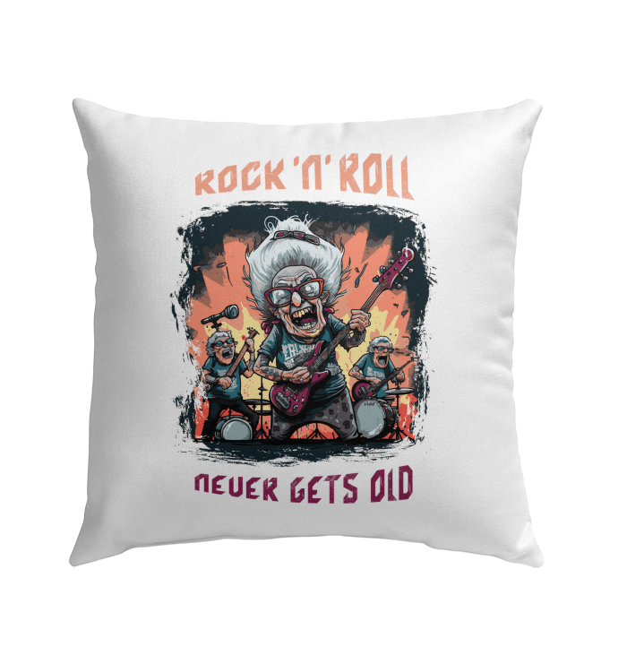 Rock n Roll Outdoor Pillow - Beyond T-shirts