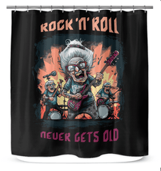 Rock n Roll Shower Curtain - Beyond T-shirts