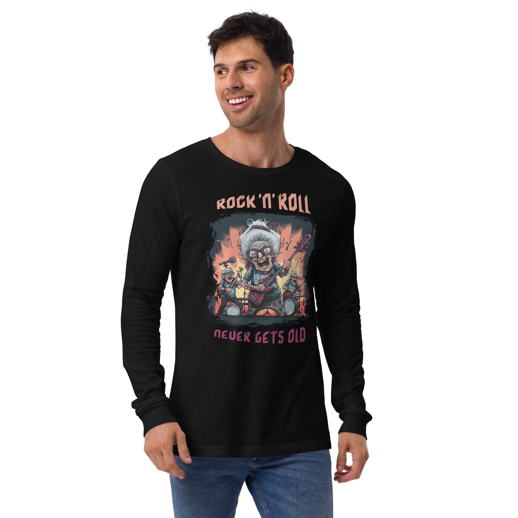 Rock N roll Unisex Long Sleeve Tee - Beyond T-shirts