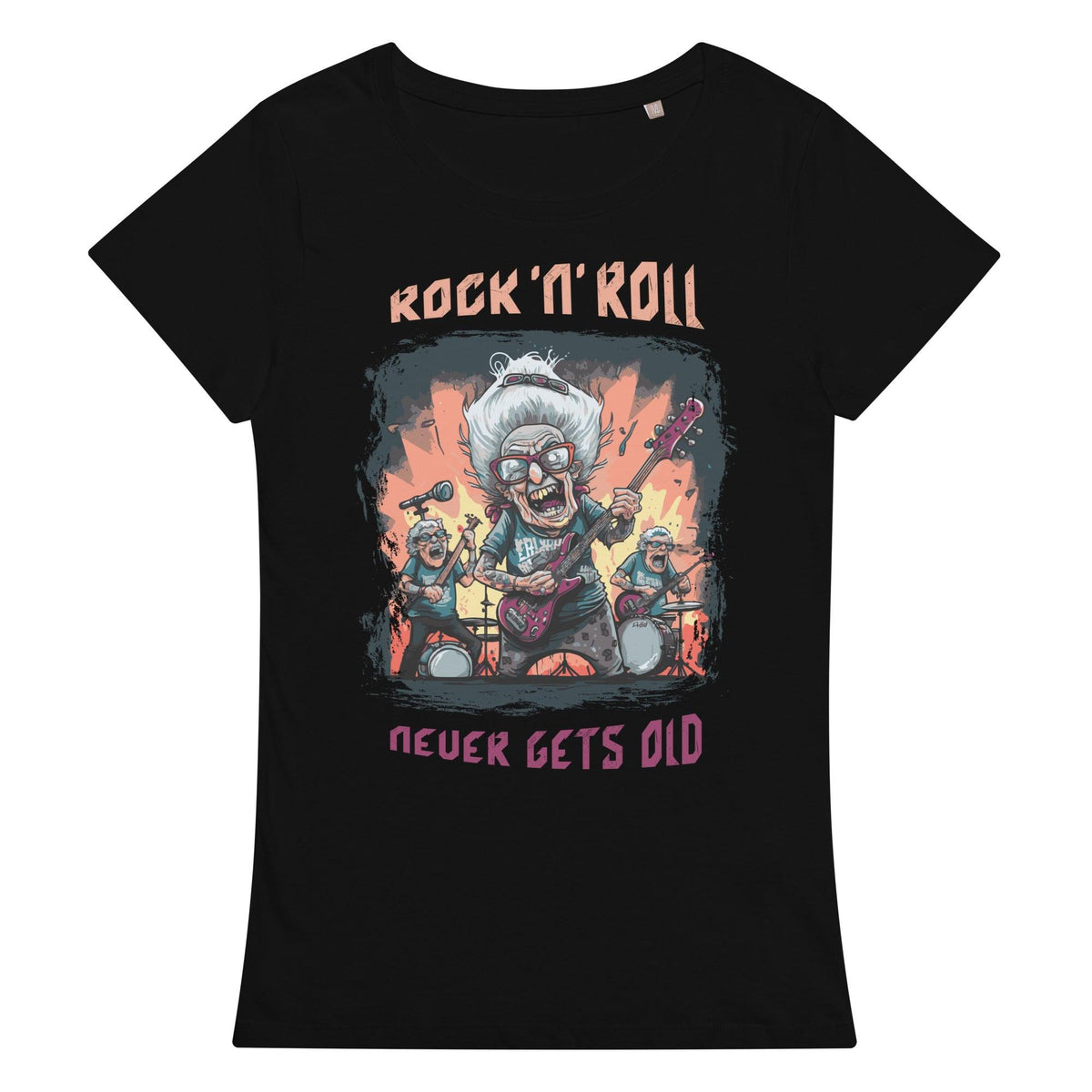Rock N roll Women’s Basic Organic T-shirt - Beyond T-shirts