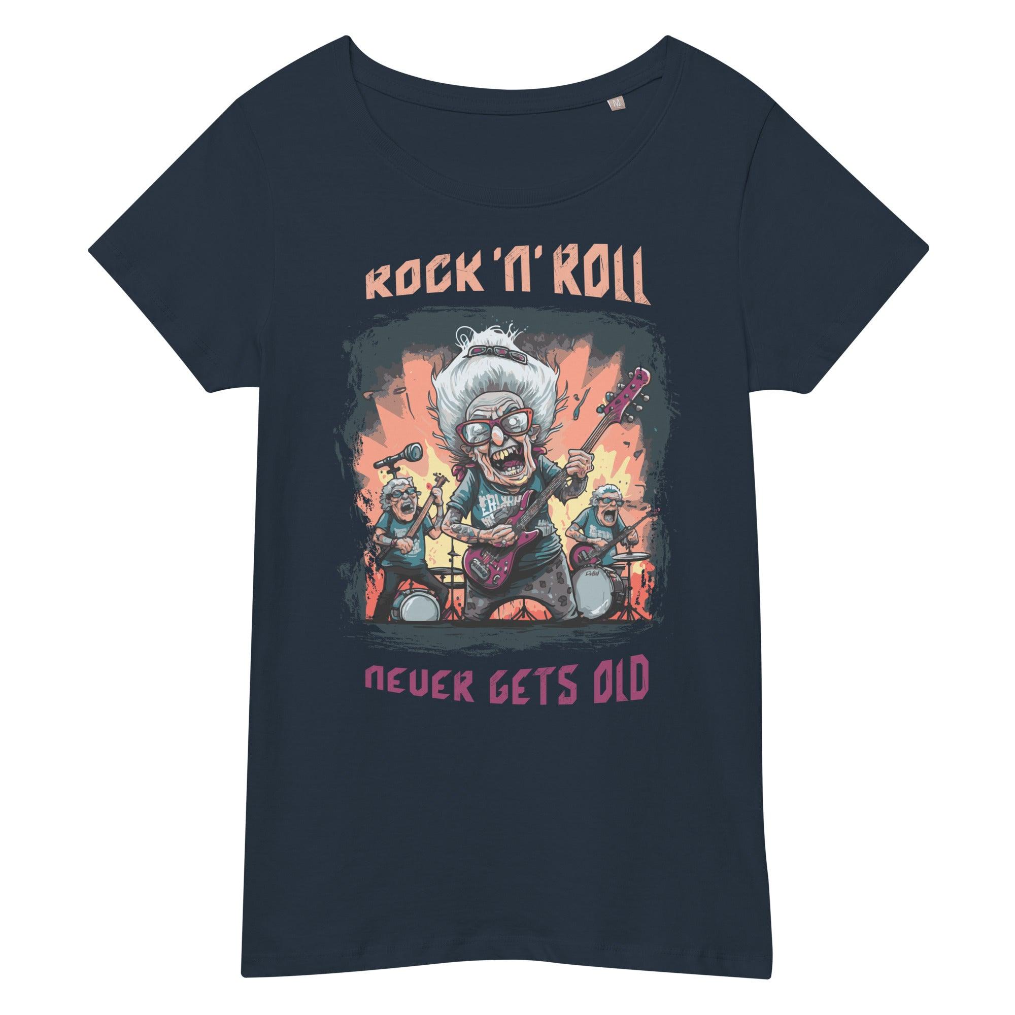 Rock N roll Women’s Basic Organic T-shirt - Beyond T-shirts