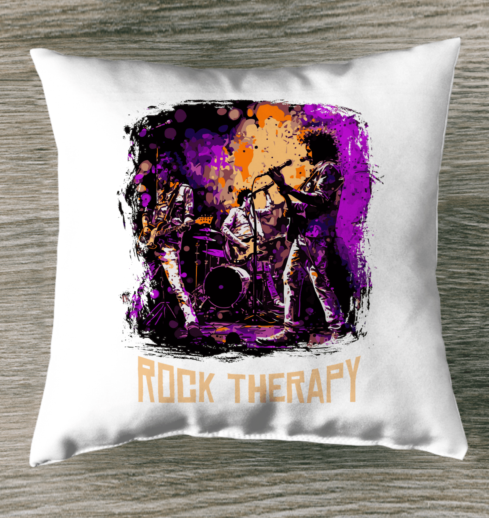 Rock Therapy Outdoor Pillow - Beyond T-shirts