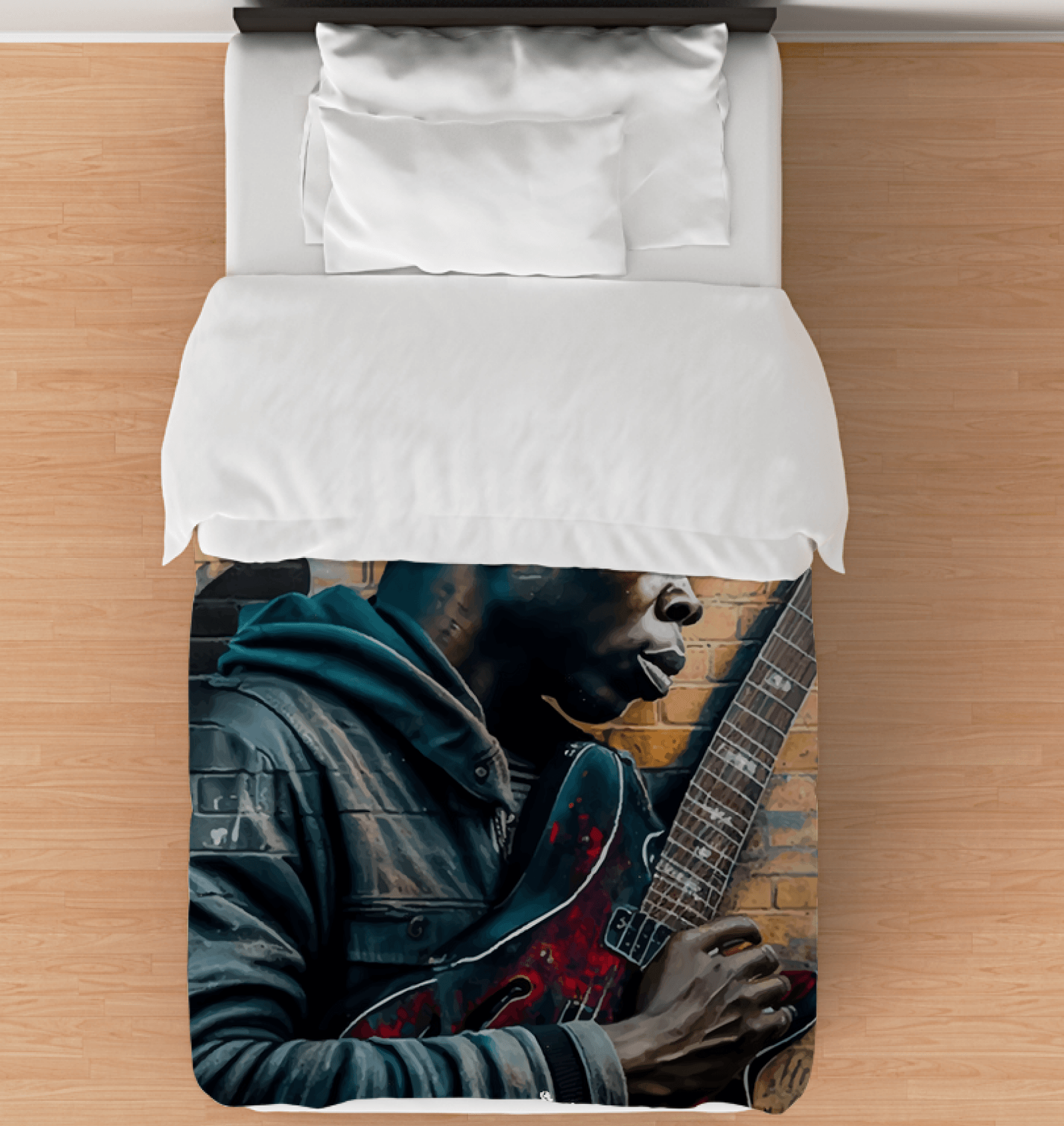 Rocking Out, Feeling Alive Duvet Cover - Beyond T-shirts