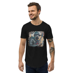 Rocking Out, Feeling Alive Men's Curved Hem T-Shirt - Beyond T-shirts