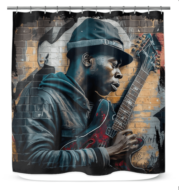 Rocking Out, Feeling Alive Shower Curtain - Beyond T-shirts