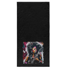 Rocking Out, Feminine Style Bath Towel - Beyond T-shirts