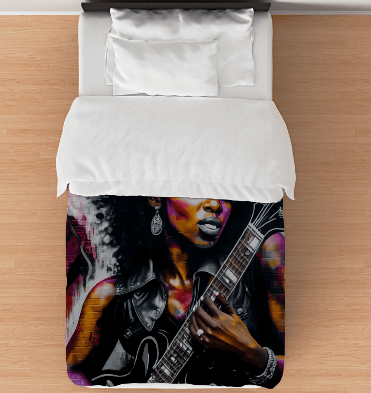 Rocking Out, Feminine Style Comforter - Twin - Beyond T-shirts