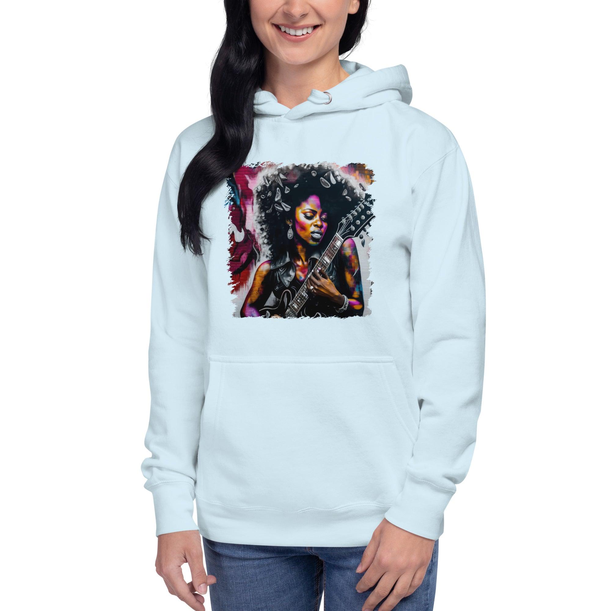 Rocking Out, Feminine Style Unisex Hoodie - Beyond T-shirts