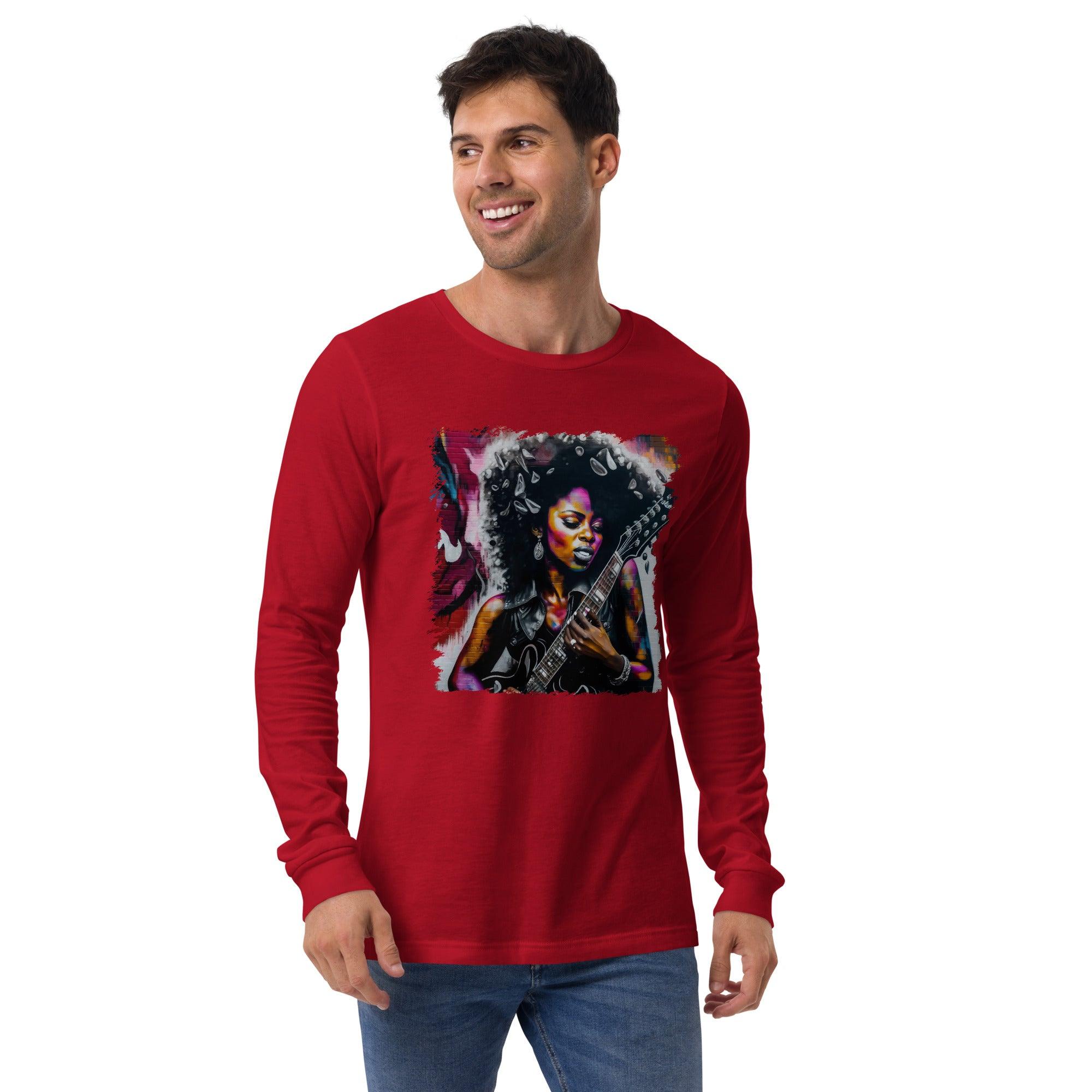 Rocking Out, Feminine Style Unisex Long Sleeve Tee - Beyond T-shirts