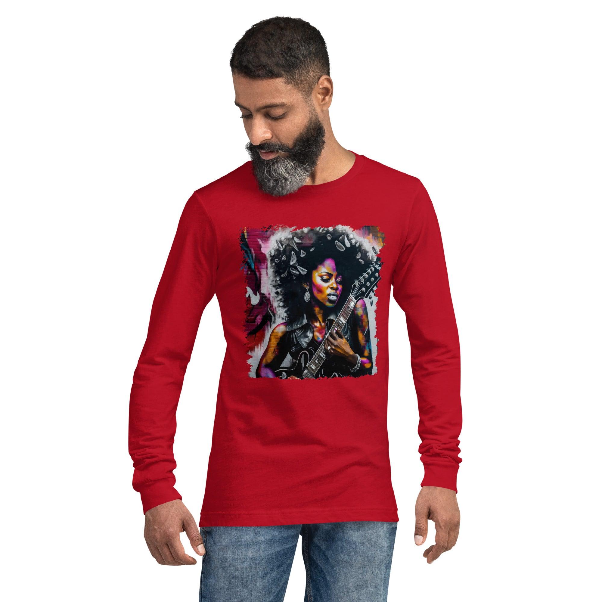 Rocking Out, Feminine Style Unisex Long Sleeve Tee - Beyond T-shirts