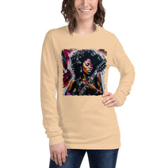 Rocking Out, Feminine Style Unisex Long Sleeve Tee - Beyond T-shirts