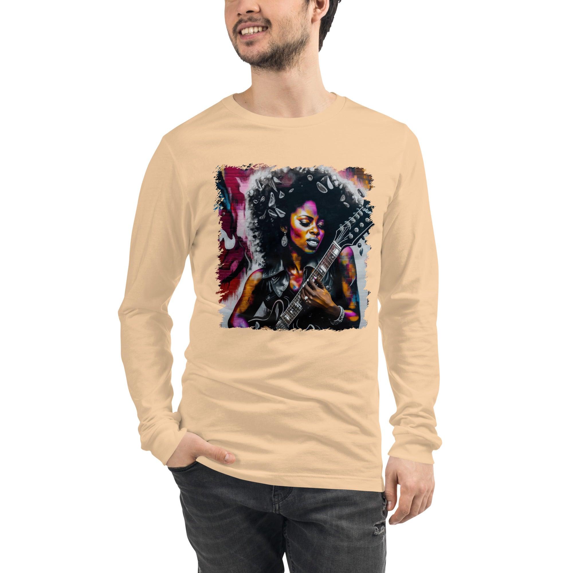 Rocking Out, Feminine Style Unisex Long Sleeve Tee - Beyond T-shirts