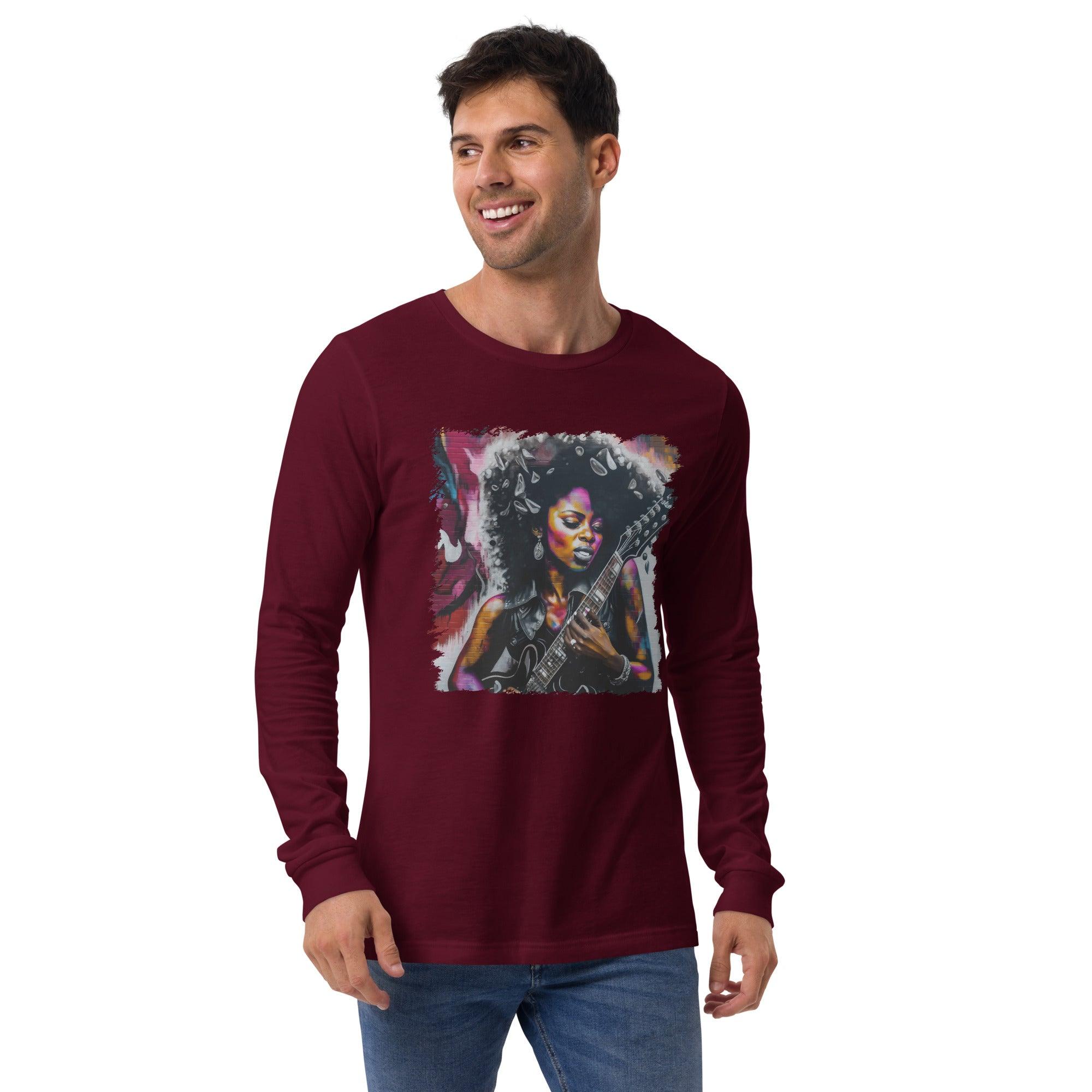 Rocking Out, Feminine Style Unisex Long Sleeve Tee - Beyond T-shirts