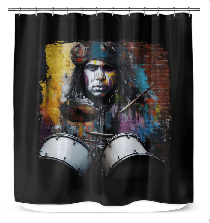 Rocking The Kit Out Shower Curtain - Beyond T-shirts