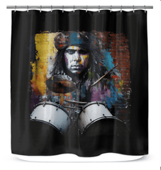 Rocking The Kit Out Shower Curtain - Beyond T-shirts