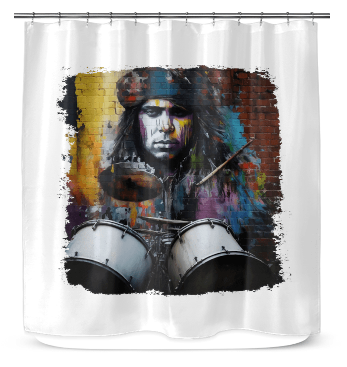 Rocking The Kit Out Shower Curtain - Beyond T-shirts