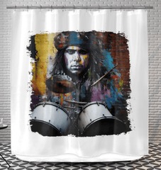 Rocking The Kit Out Shower Curtain - Beyond T-shirts