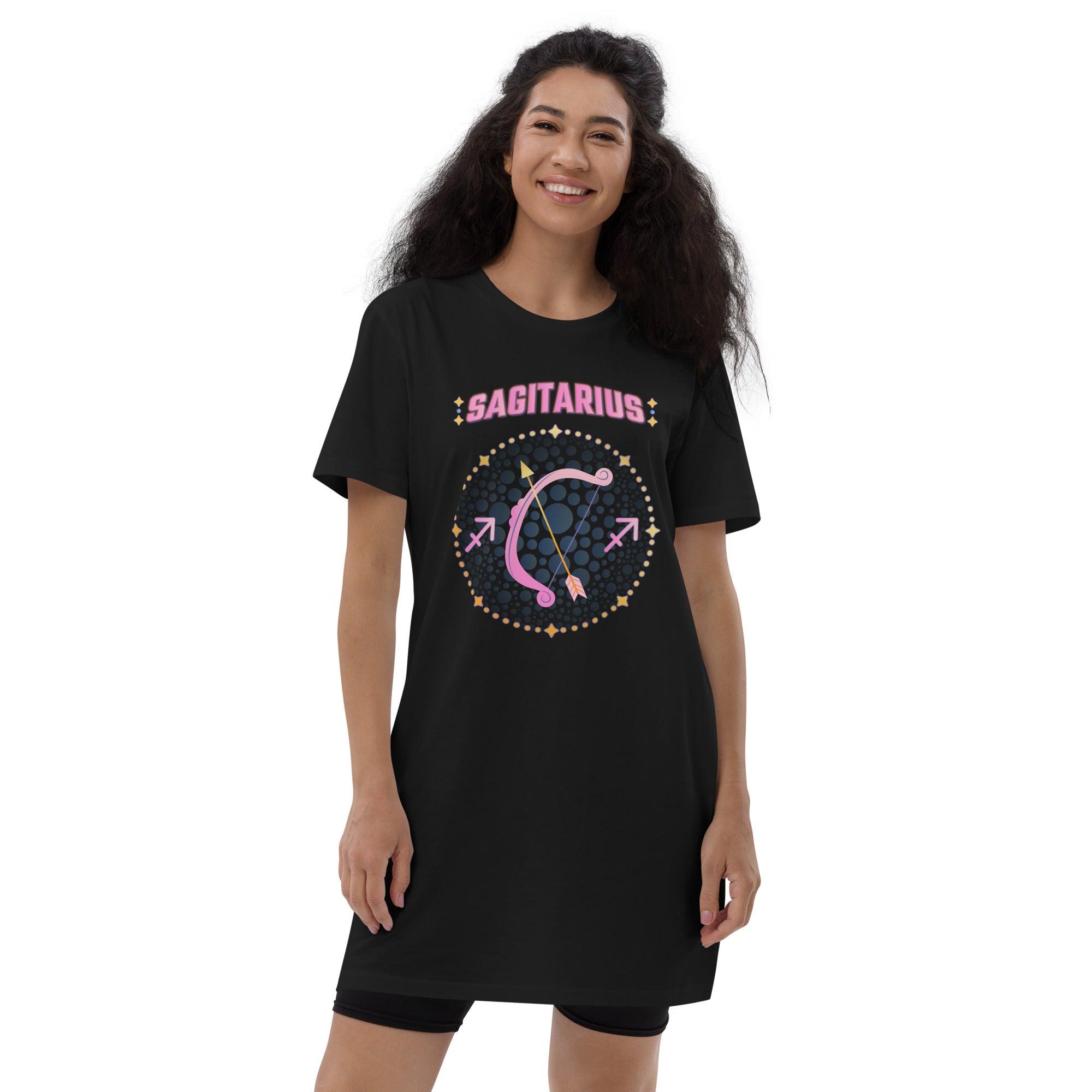 Sagitarius Organic Cotton T-Shirt Dress | Zodiac Series 1 - Beyond T-shirts