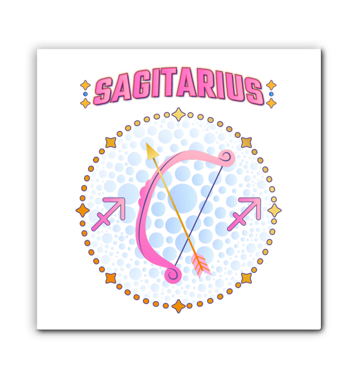 Sagitarius Wrapped Canvas | Zodiac series 1 - Beyond T-shirts