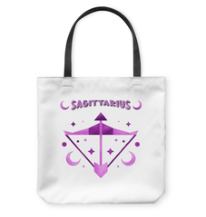 Sagittarius Basketweave Tote Bag | Zodiac Series 2 - Beyond T-shirts