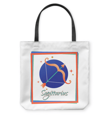 Sagittarius Basketweave Tote Bag | Zodiac Series 3 - Beyond T-shirts