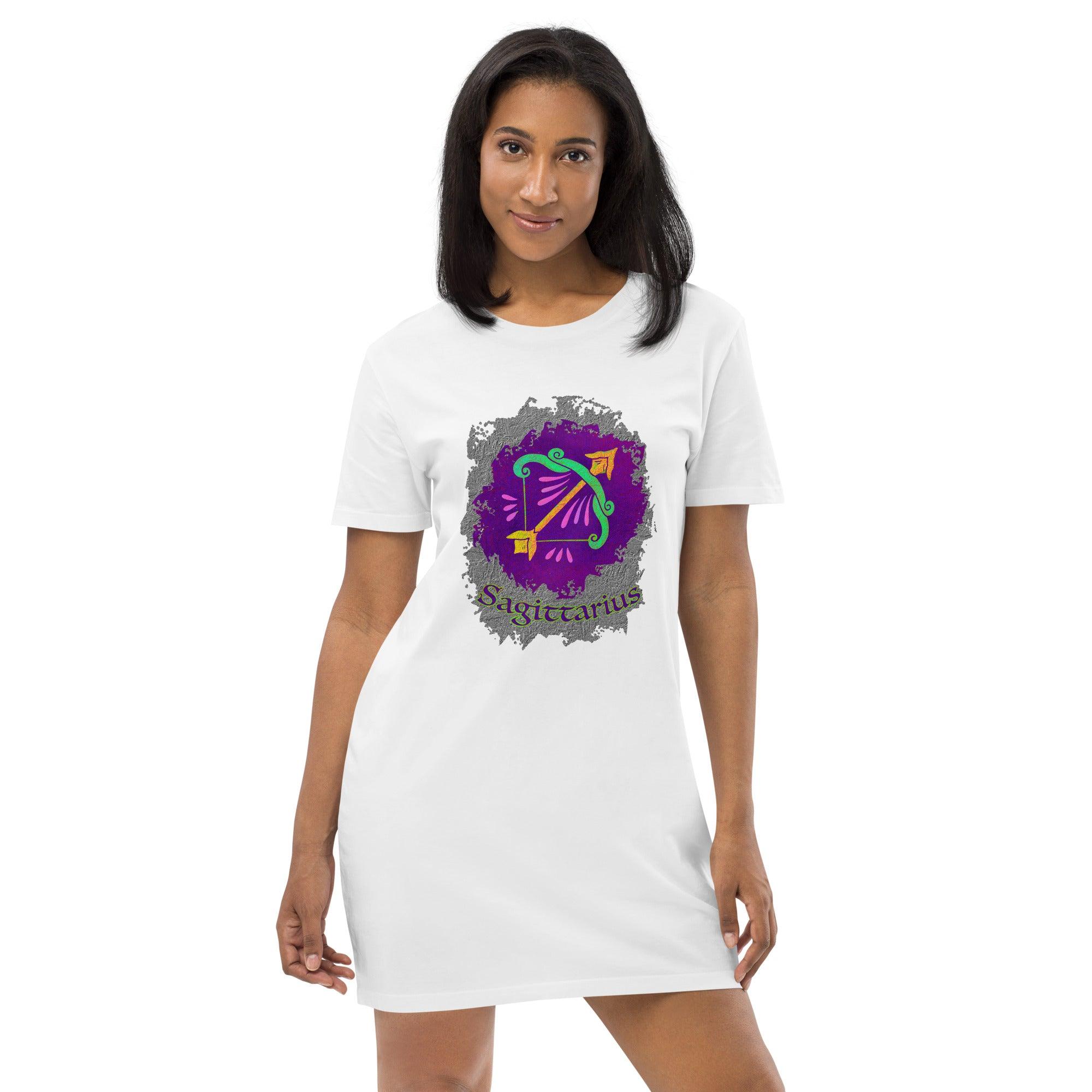 Sagittarius Organic Cotton T-shirt Dress | Zodiac Series 11 - Beyond T-shirts