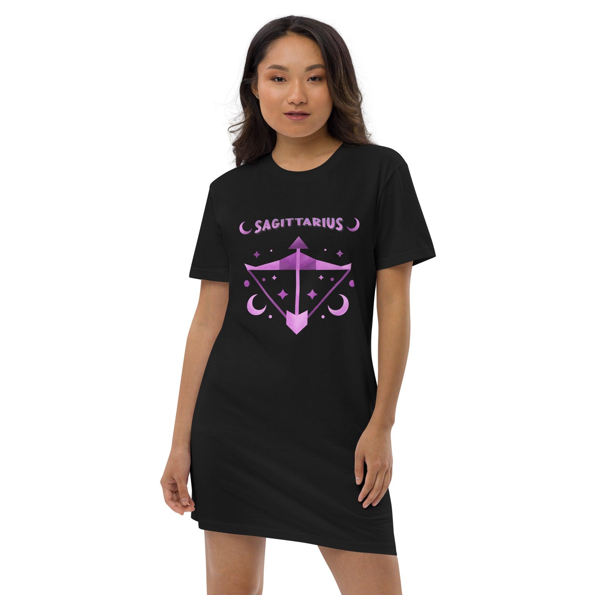 Sagittarius Organic Cotton T-shirt Dress | Zodiac Series 2 - Beyond T-shirts