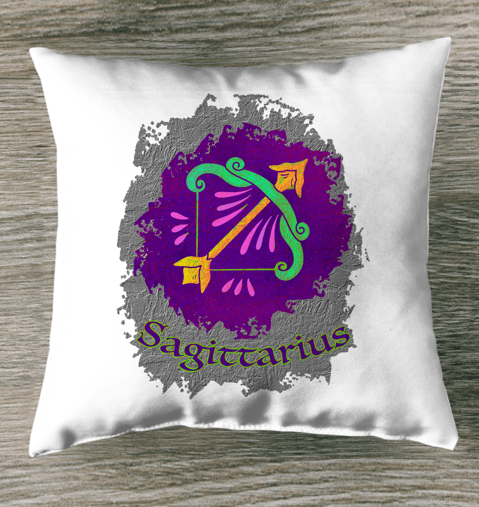 Sagittarius Outdoor Pillow | Zodiac Series 11 - Beyond T-shirts