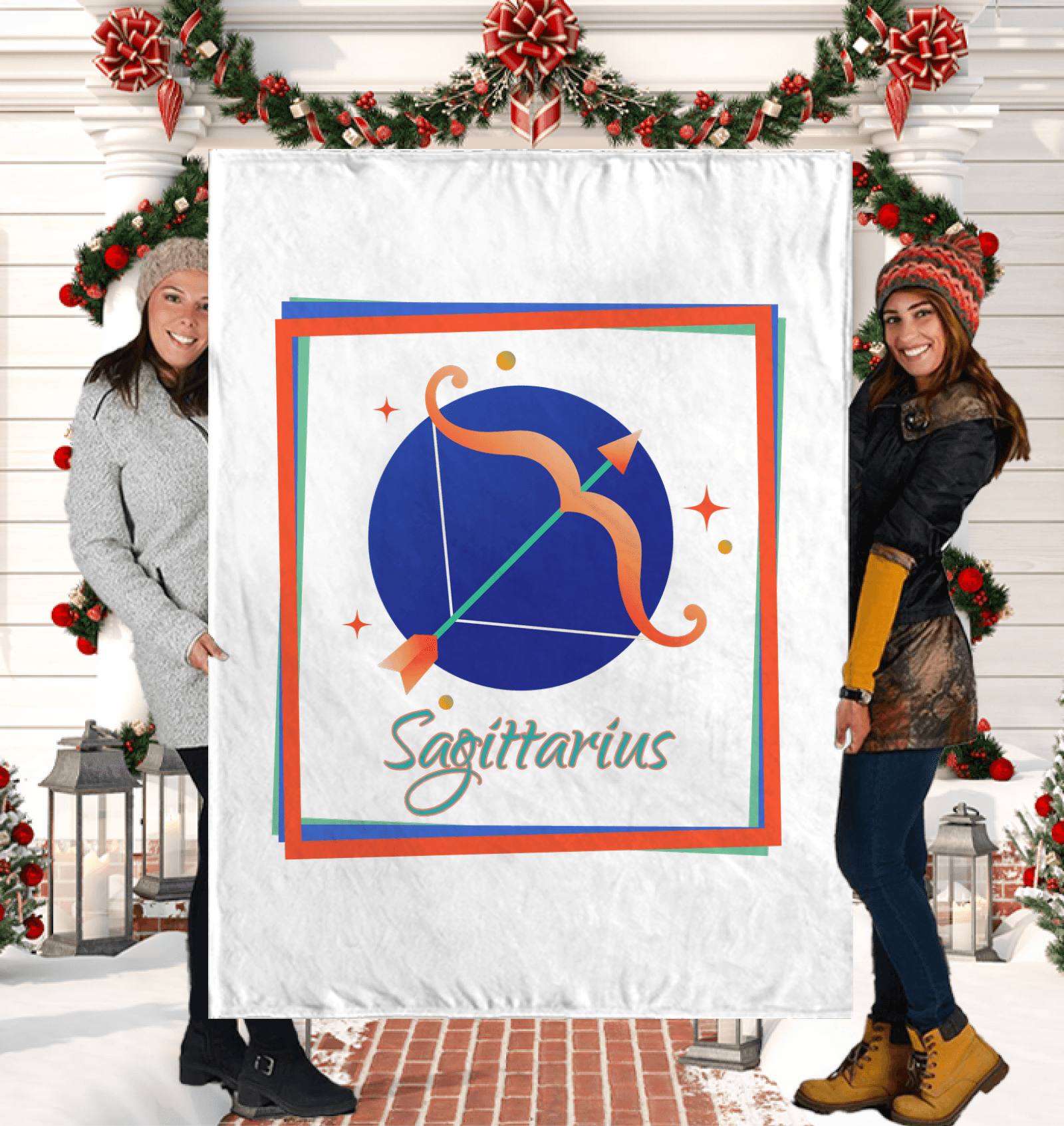 Sagittarius Sherpa Blanket | Zodiac Series 3 - Beyond T-shirts