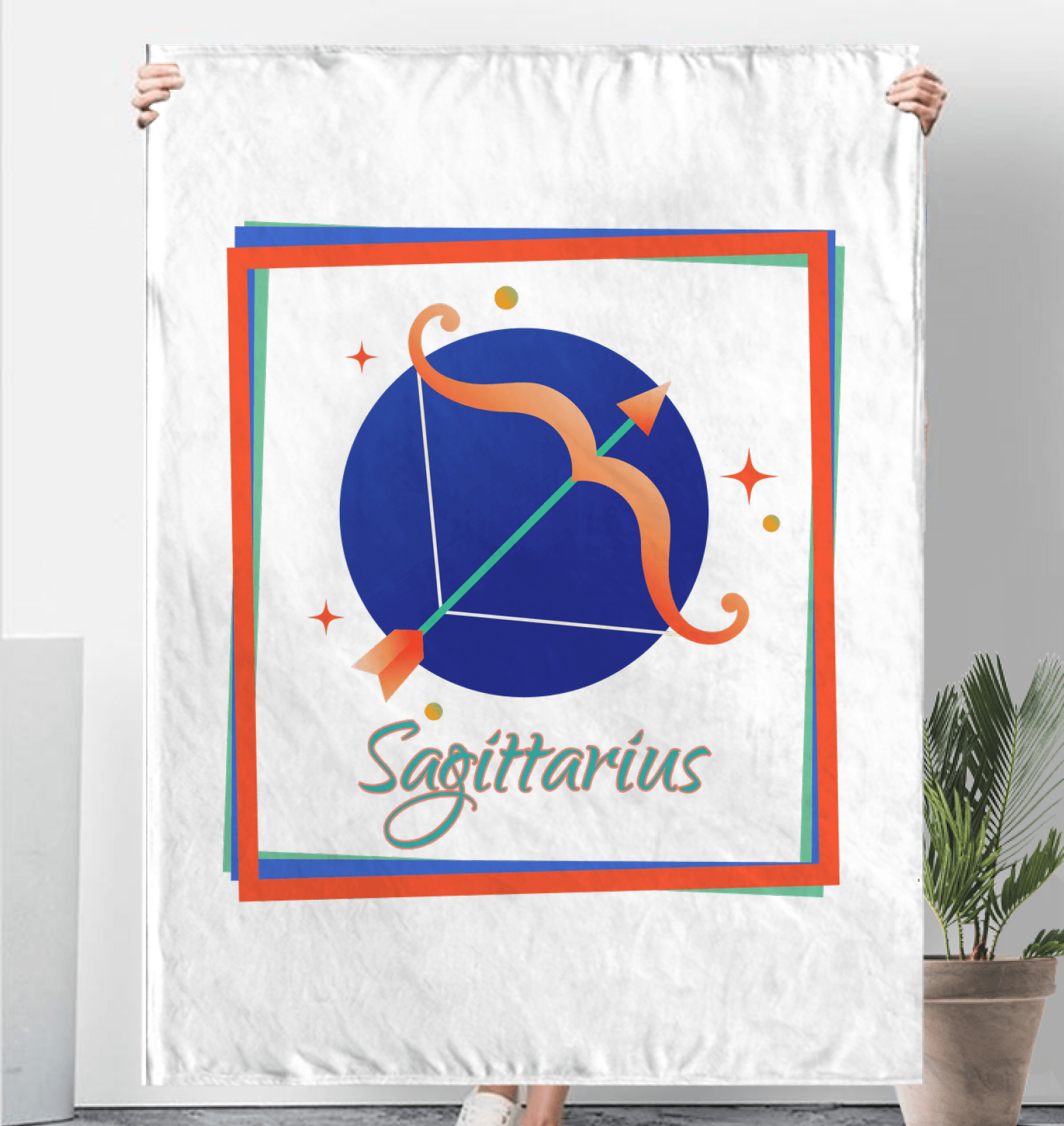 Sagittarius Sherpa Blanket | Zodiac Series 3 - Beyond T-shirts