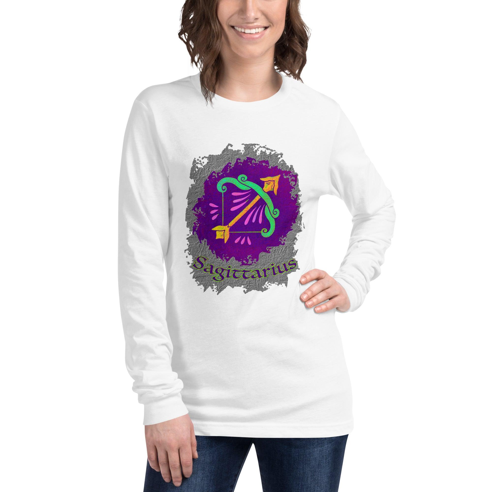 Sagittarius Unisex Long Sleeve Tee | Zodiac Series 11 - Beyond T-shirts