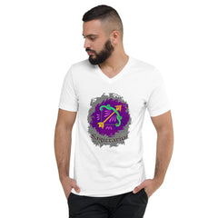 Sagittarius Unisex Short Sleeve V-Neck T-Shirt | Zodiac Series 11 - Beyond T-shirts