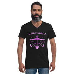 Sagittarius Unisex Short Sleeve V-Neck T-Shirt | Zodiac Series 2 - Beyond T-shirts