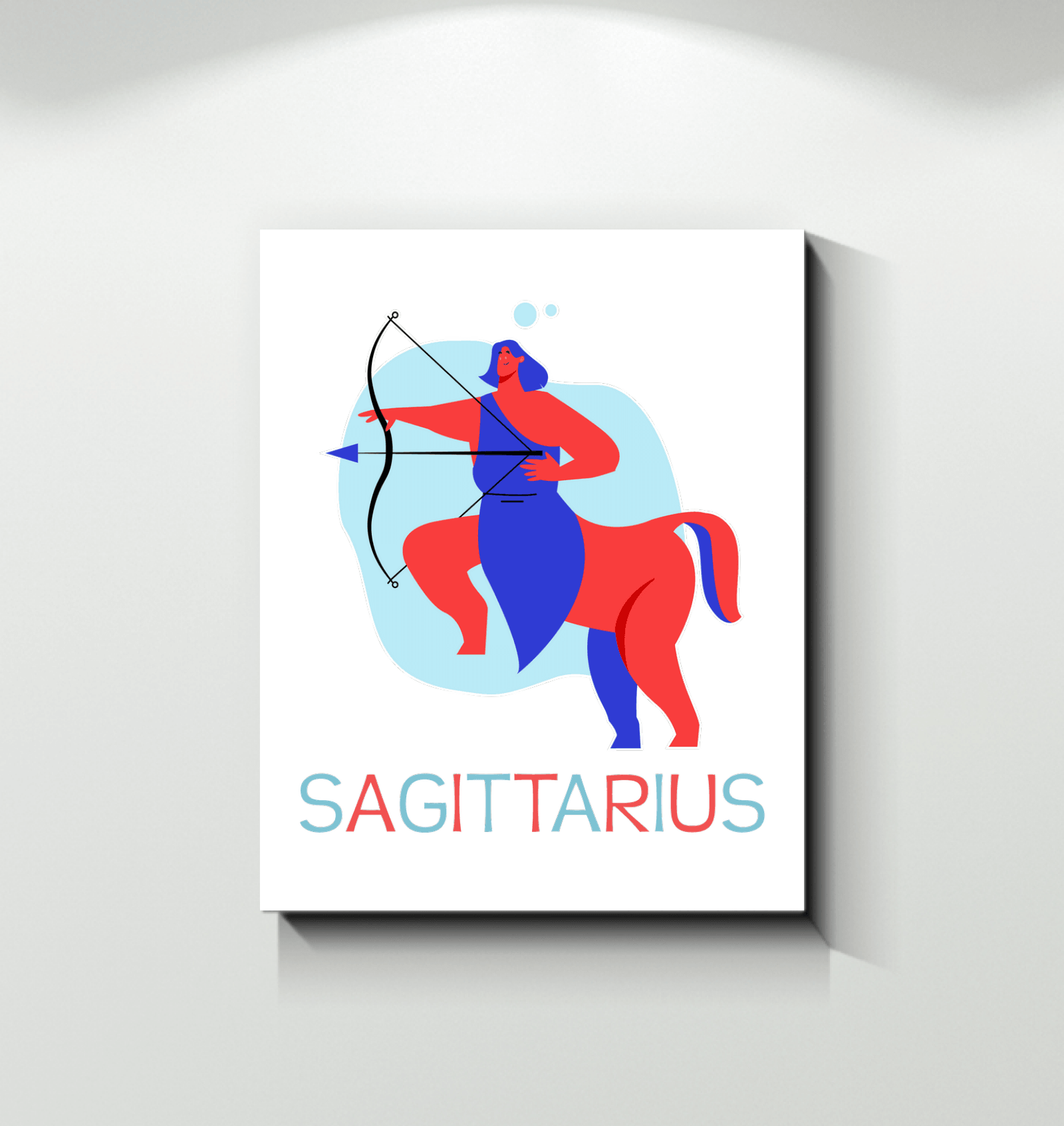 Sagittarius Wrapped Canvas 16x20 | Zodiac Series 4 - Beyond T-shirts