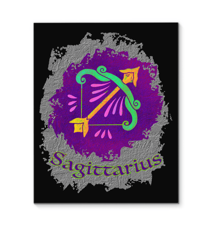 Sagittarius Wrapped Canvas | Zodiac series 11 - Beyond T-shirts