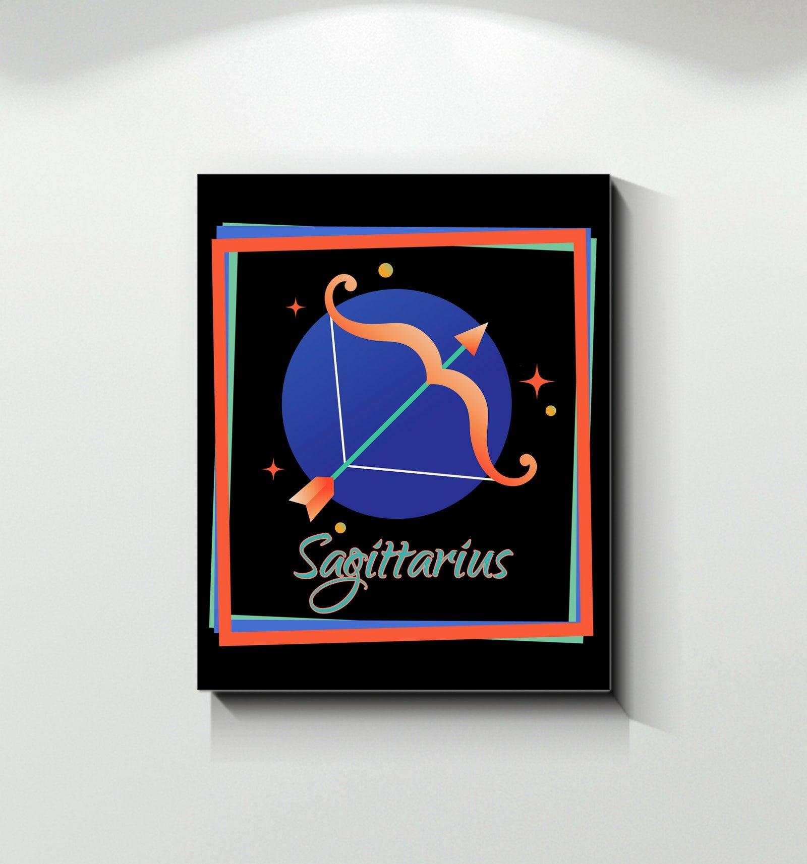 Sagittarius Wrapped Canvas | Zodiac series 3 - Beyond T-shirts