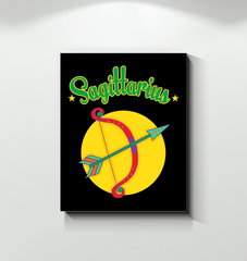 Sagittarius Wrapped Canvas | Zodiac series 5 - Beyond T-shirts