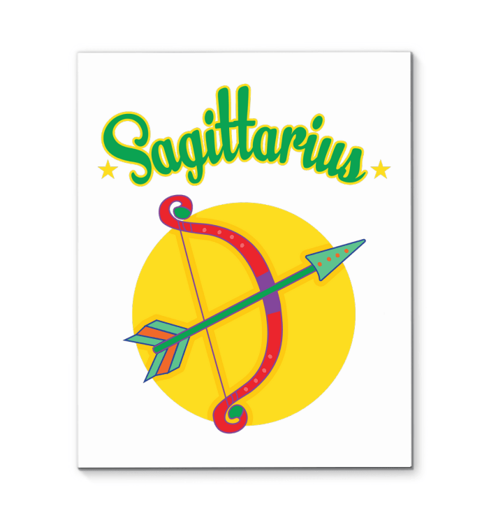 Sagittarius Wrapped Canvas | Zodiac series 5 - Beyond T-shirts